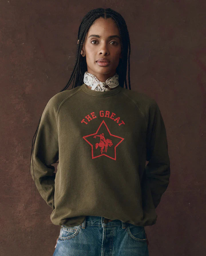 THE GREAT College Sweatshirt w/ Rodeo Star Graphic